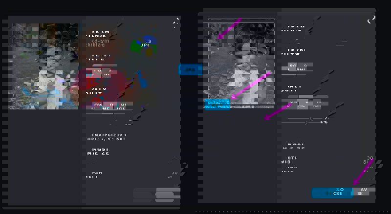 Saving your optimized photo