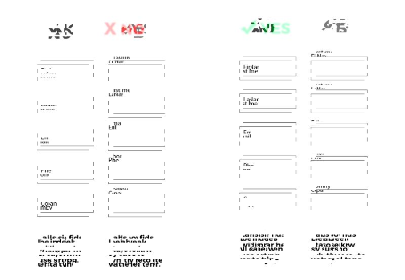 example of proper form field label position