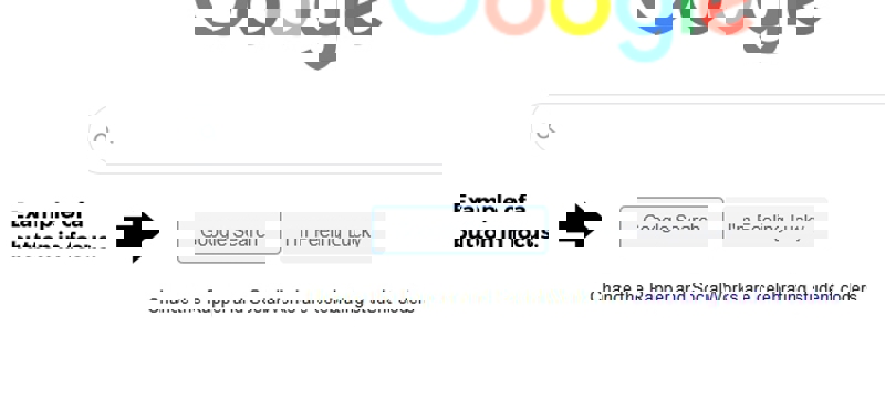 example screenshot of a webpage button in focus