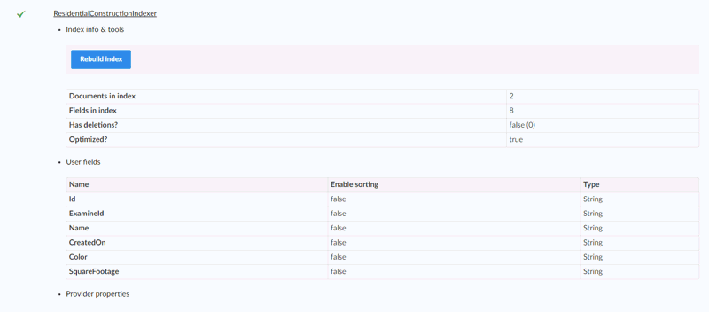 search index data in Umbraco backoffice