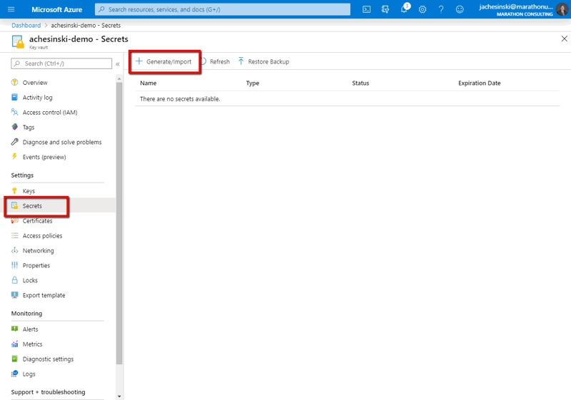 AddASecretToTheVault