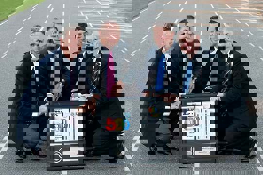 Marathon founding partners presenting their Inc. 500 award