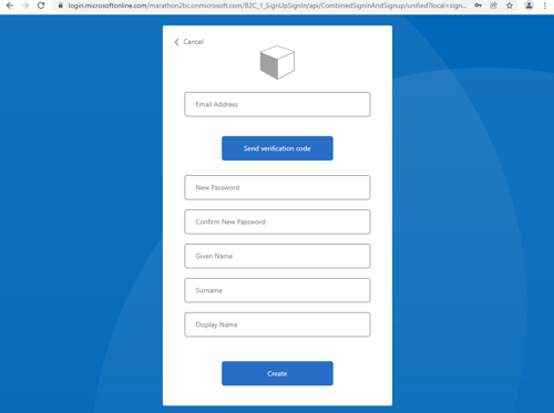 Verify and create your account