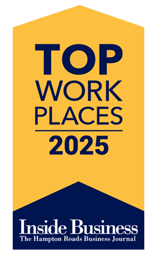 2025 Top Workplaces in Hampton Roads Award Badge