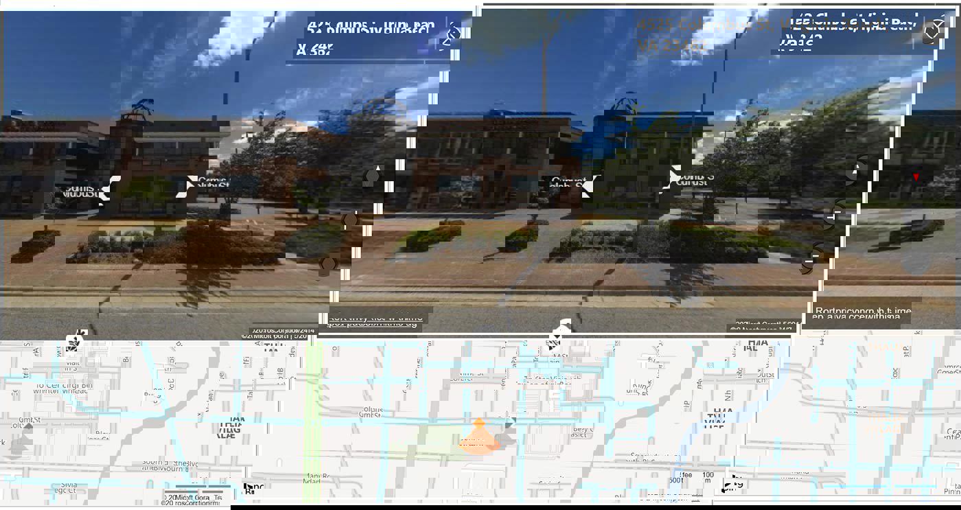 The Street level view of the Map visual  